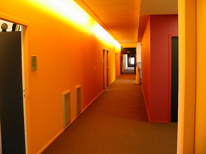 Vue d'un couloir
