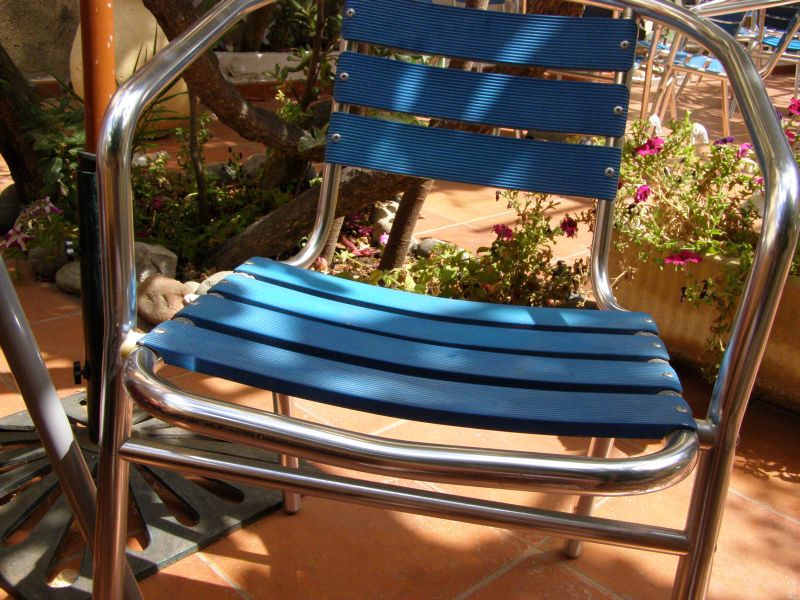 Chaise bleue, Hôtel de la Plage, Algajola